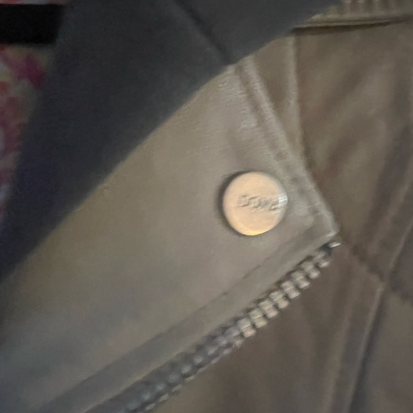 Doma Cream and Gray Leather Jacket - Picture 3 of 11